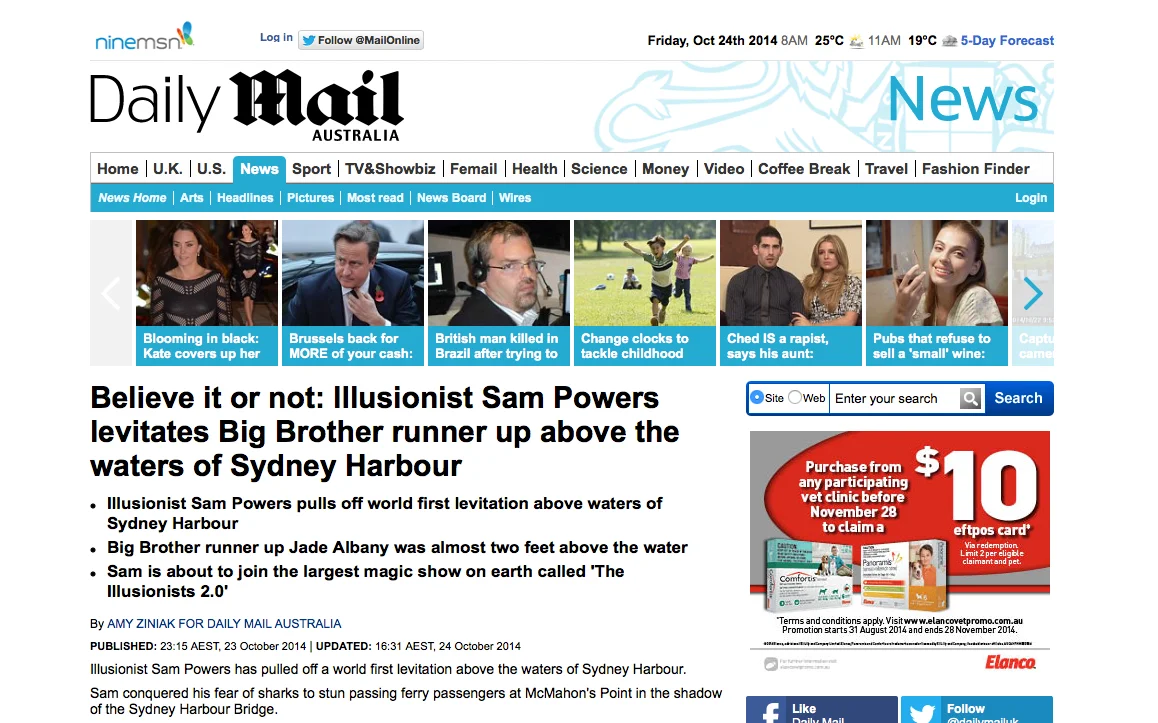 Daily Mail 1 Illusionists 2 0